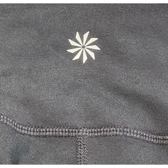 Athleta Crest Colorblock Tight Women’s Sz XS Black Gray White - Picture 6 of 6